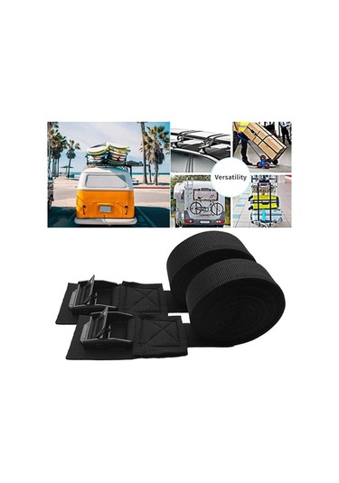 Pazly Sağlam Kilitli Dayanıklı Bağlama Kayışı - Motosiklet, Bagaj, Sörf Tahtası İçin