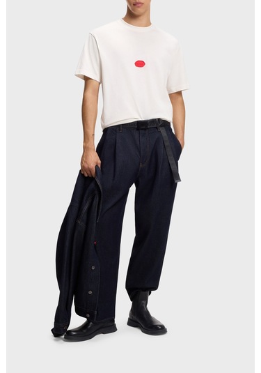 Hugo Erkek T Shirt 50546716 102 Beyaz Beyaz