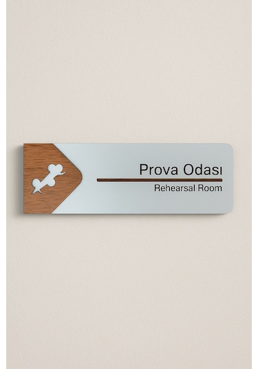 Prova Odası Ofis Oda Kapı İsimliği Yönlendirme Tabelası Levhası Kişiselleştirilebilir