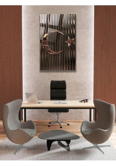 Türk Bayrağı Dikey Cam Tablo Modern Ev Ofis Salon Hediyelik Büyük Tablo Duvar Dekoru Bayrak