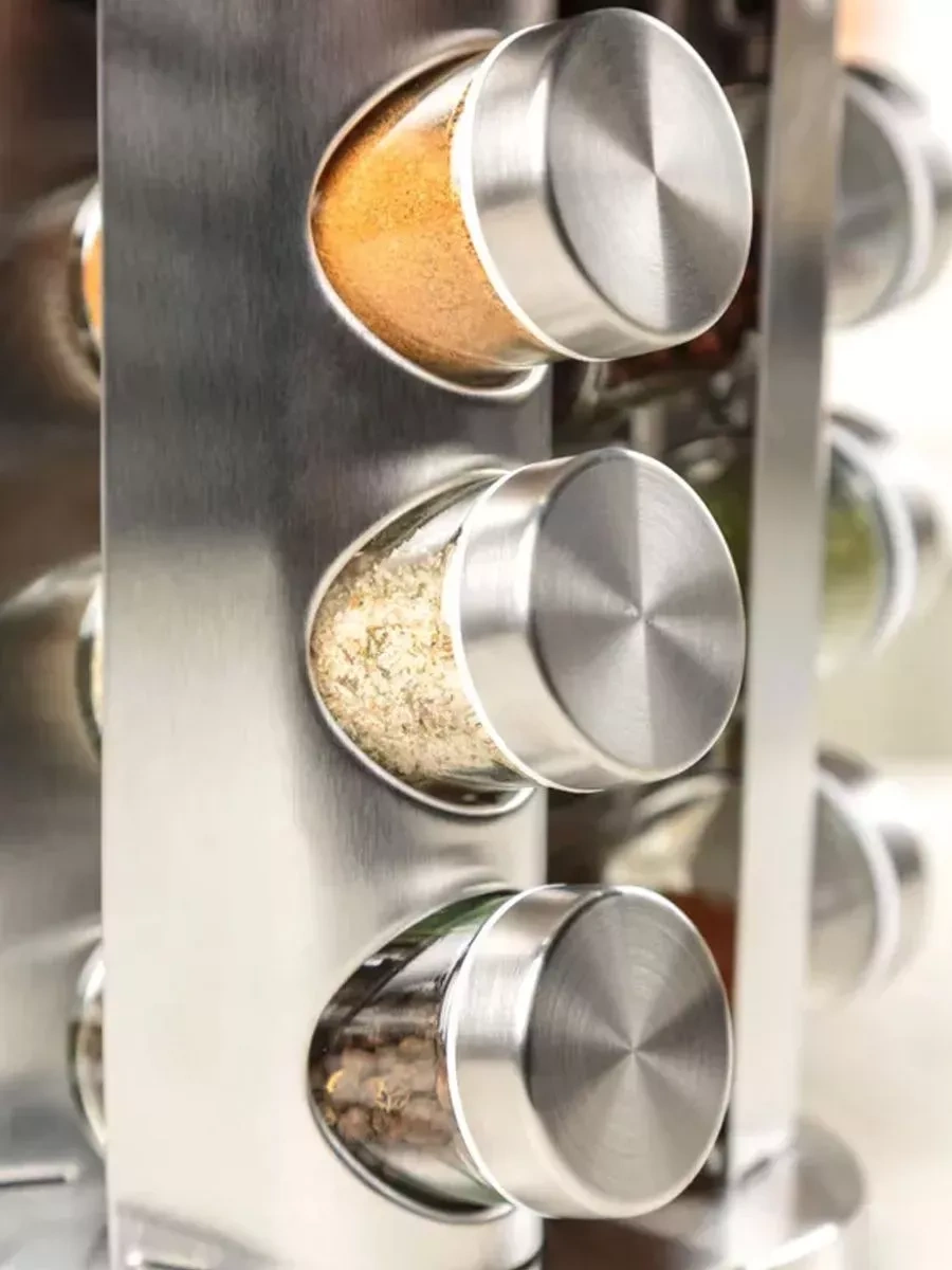 Vıctorıabusıness Döner Tablalı Baharat Ve Çeşni Şişeleri 254414047 Gümüş