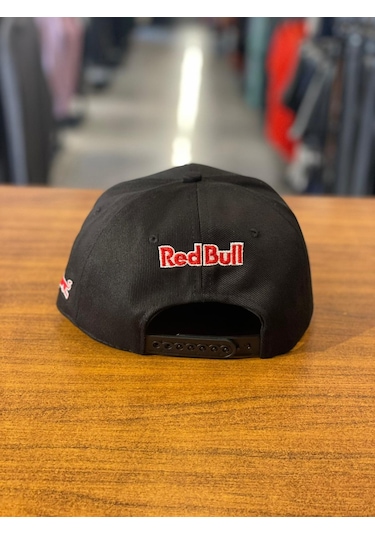 Hamze Redbull Siyah Kanvas Hiphop Snapback Rapper Basket Cap Şapka