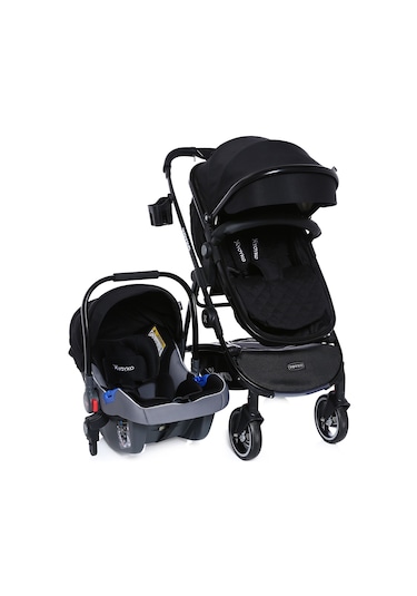 Yoyko City 3 In 1 Travel Sistem Bebek Arabası Siyah