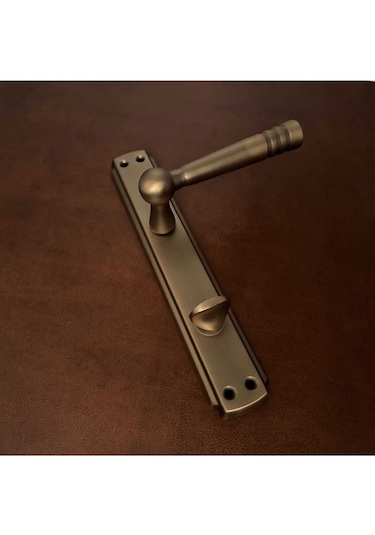 Osmanlı Mat Antik Sarı Bravo Aynalı Wc Banyo Kapı Kolu Sağ Basar 1 Takım