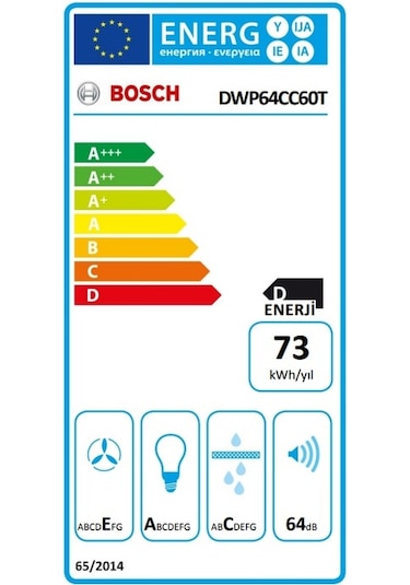 Bosch DWP64CC60T 60 CM Duvar Tipi Davlumbaz