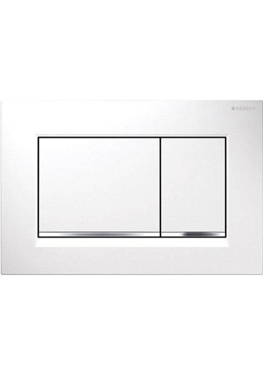 Geberit Sigma 30 Kumanda Kapağı - Çift Basmalı Beyazparlakbeyaz