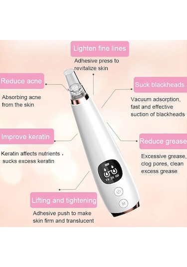 Siyah Nokta Remover Vakum Gözenek Temizleyici Yüz Temizleme Siyah Noktalar Emme Peeling Güzellik Akne Sivilce Sökücü Aracı Cilt Bakımı
