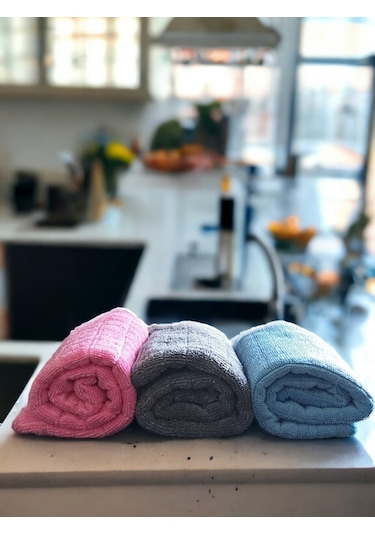 Technow Misclean Mikrofiber Mutfak Temizlik Bezi 40 40 Cm 3 Renk