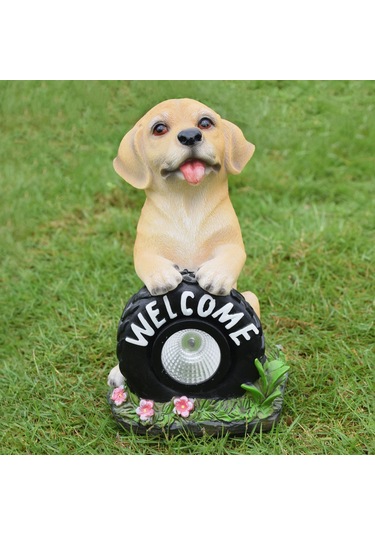 Gajeena Güneş Enerjili Köpek Şekilli Bahçe Lambası - Otomatik Aydınlatma, Ip65 Su Geçirmez, Dekoratif Ve Pratik, Dış Mekan Uygun