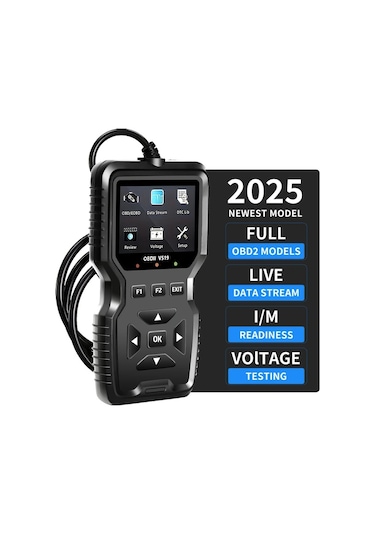 Lumaworld Siyah Obd2 Okuyucu Araç Tanılama Cihazı Canlı Veri Akışı Ev Uyumlu Tüm 1996 Sonrası Arabalar İçin