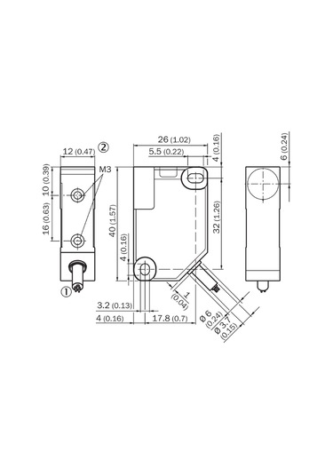 Sick Iq12-08npskw2s 1055436 ,kübik/8mm Pnp-no 3-kablo Endüktif Sensör