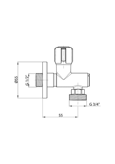 Gpd Filtreli Çamaşır Musluğu CMs03 Krom