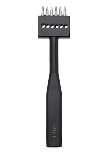 Suntek Deri Çatal Yumruk El Aleti Çelik Yuvarlak Delik 6-diş 6 Diş