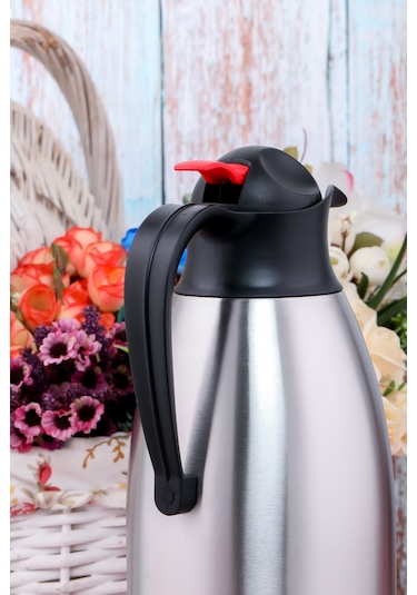 Cooker Ckr2116 3 Litre Çift Katlı Paslanmaz Çelik Termos Gri