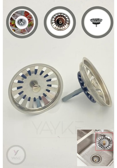 Yayke Lavabo Süzgeci Lavabo Gider Süzgeci Mutfak Lavabo Evye