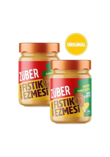 Züber Orıgınal Fıstık Ezmesi 315g X 2 Adet