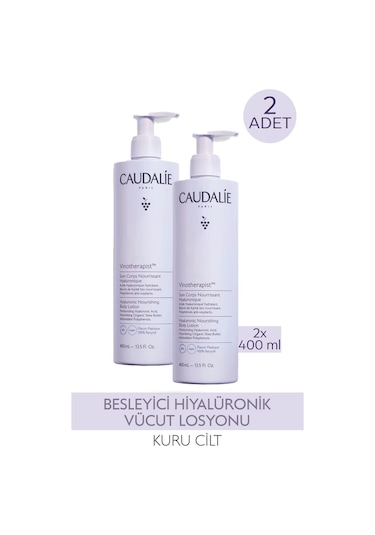 Caudalie Vinotherapist Besleyici Hiyalüronik Vücut Losyonu 400 Ml 2 Adet