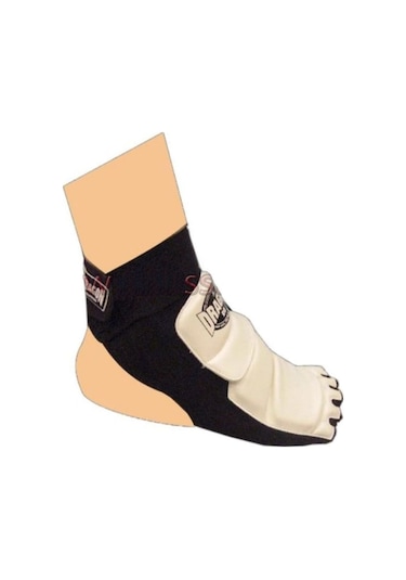 Dragondostore Dragon10255 Taekwondo Ayaküstü Koruyucu Beyaz - Siyah