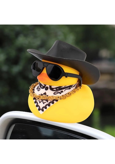Kovboy Şapka Ördek Araba Dekorasyon Araba Ördek Dikiz Aynası Dekorasyon Oyuncak Araba 1pc 1 Piece Set