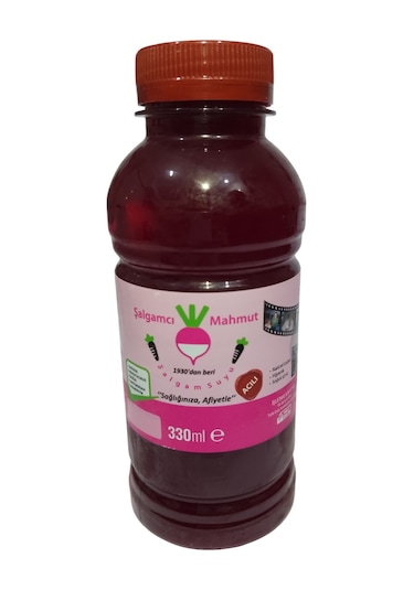 Şalgamcı Mahmut Havuçlu Natürel Adana Şalgamı Acılı - Acısız 12 X 330 Ml