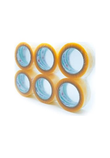 Şeffaf Koli Bandı, 45 Mm X 100 M, 38 Mikron, Akrilik 6 Adet