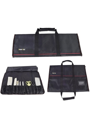 Suntek Şefler Bıçağı Saklama Çantası Yardımcı Mutfak Siyah