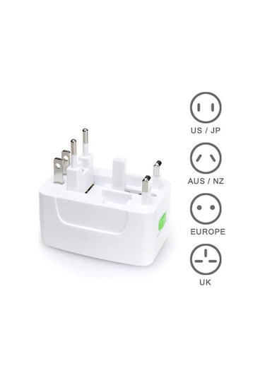 Universal Priz Fiş Çevirici Dönüştürücü Adaptör Tüm Ülkeler