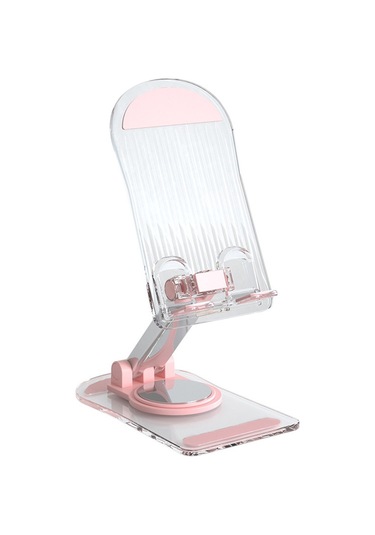 Soulader İphone Uyumlu 16 Serisi İçin Şeffaf Akrilik Telefon Tutucu Masa Standı - Kaymaz Tabanlı Universal Telefon Ve Tablet Dikme Aparatı Pembe