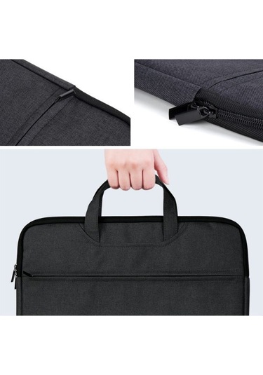 Deli 5590 Portatif Evrak Çantası Toplantı Kaydı Saklama Çantası Bilgisayar Çantası Siyah