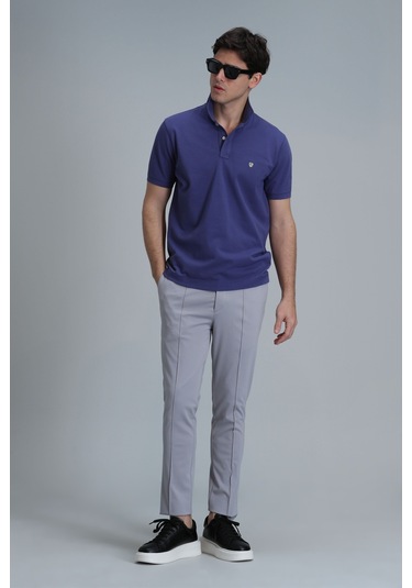 Lufian Erkek Laon Smart Polo T-shirt 111040164 Yeşil Mor Lufian Erkek Laon Smart Polo T-shirt 111040164 Yeşil Mor