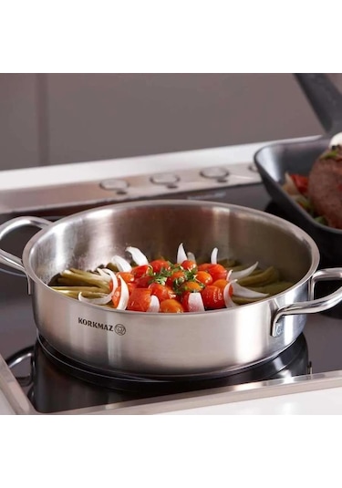 Korkmaz Perla Çelik Tencere Seti 8 Parça A1606