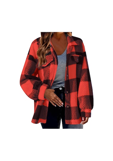 Yeni Sonbahar Ve Kış Kuzu Derisi Ceket Peluş Mont Yeşil Yeşil