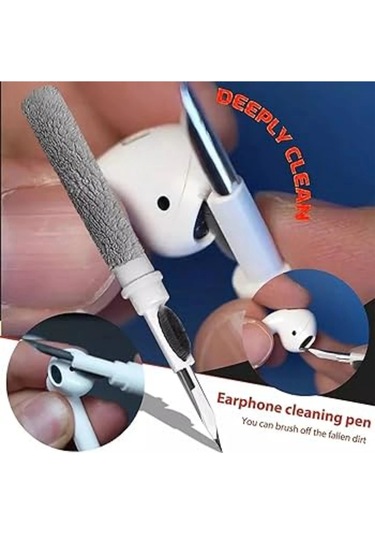 Premium Seri Bluetooth Kablosuz Kulaklık Temizleme Kalemi Aparatı Derin Temizleme Kiti