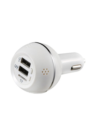 2 Portlu Çift Usb Parfüm Tipi Adaptör Tf Kart Evrensel Araç Mp3 Çalar Şarj Cihazı Resim Olarak