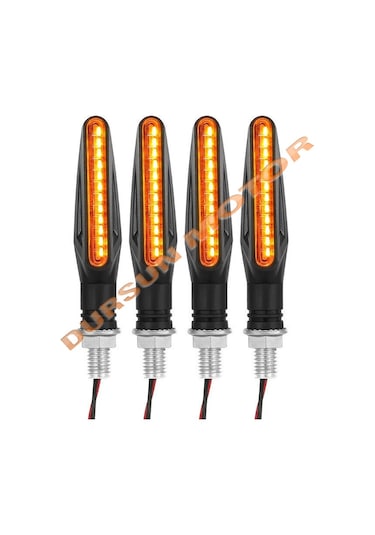 Motosiklet Kovboy Model Kayan Kırılmaz Led Sinyal 2 Adet