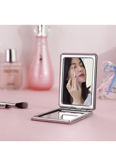 Cbtx Happy Holidays Kuş Baskılı Dikdörtgen Makyaj Aynası