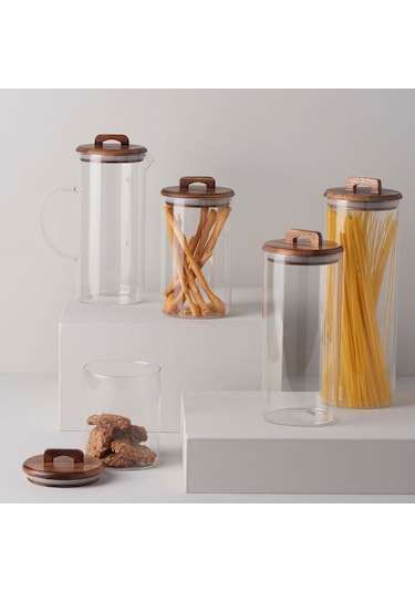 Linens Handle Kavanoz Ahşap