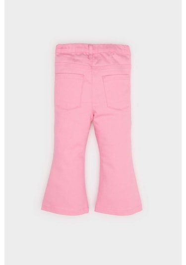 DeFacto Kız Bebek Flare Fit İspanyol Paça Gabardin Pantolon E1798A525SMPN167 Pembe