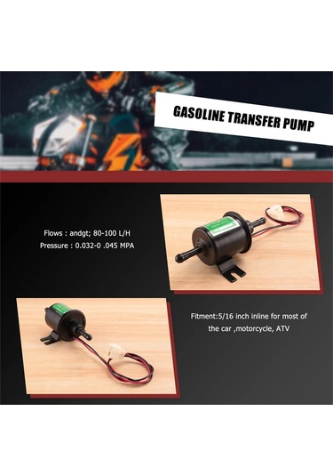 Xurunkeji 2 Adet Evrensel 12v Ağır Hizmet Tipi Elektrikli Yakıt Pompası Benzinli Sıralı Yakıt Pompası Benzin Transfer Pompası 12 Volt Hep-02a Siyah Xurunkeji 2 Adet Evrensel 12v Ağır Hizmet Tipi Elektrikli Yakıt Pompası Benzinli Sıralı Yakıt Pompası Benzin Transfer Pompası 12 Volt Hep-02a Siyah