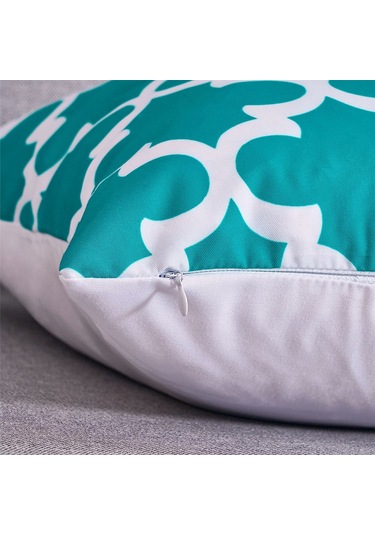 Hangfox 6 Adet 45x45 Cm Kumaş Dekoratif Yastık Kılıfı, Yumuşak Pamuk Keteni, Gizli Reşen, Modern Desenli Ev Dekoru Yastık İçi Hariç Diğer