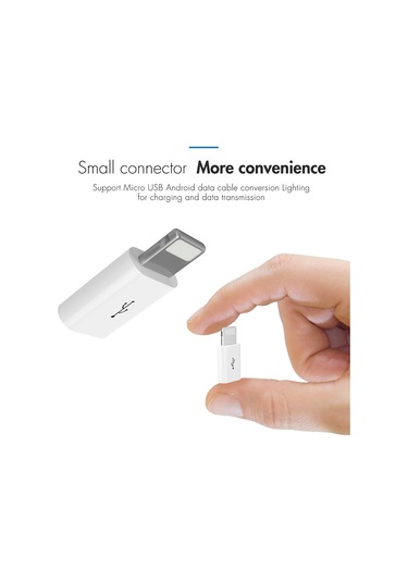 Otg Micro Usb To Iphone Lightining Çevirici Dönüştürücü Adaptör