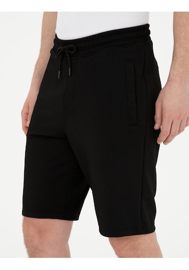 Pierre Cardin Erkek Siyah Şort Örme 50285211-vr046 Siyah