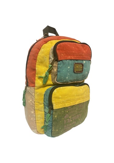 Kaliteli Tek Bölmeli Vintage Disayn Günlük Sırt Gezi Okul Seyahat Çantası Jannie Bag 27 Cm X 40 Cm Turkuaz