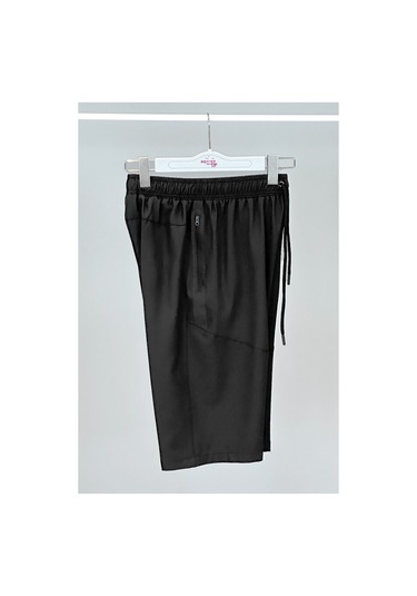 Remsa Erkek Havuz Deniz Uzun Kapri Şort Mayo Rks-02 Siyah Siyah