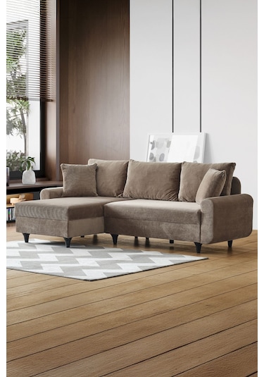Kagu Corner Flavia Köşe Takımı Kahverengi