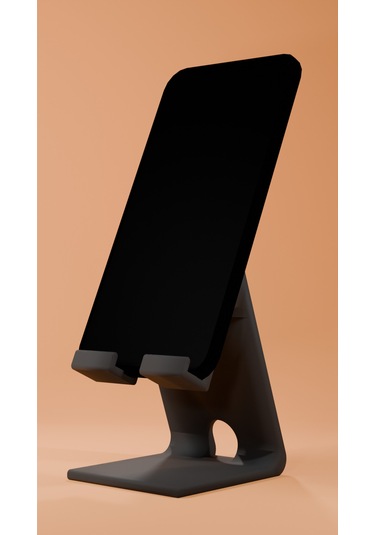 Masaüstü Telefon Tutacağı Telefon Standı Renkli Siyah