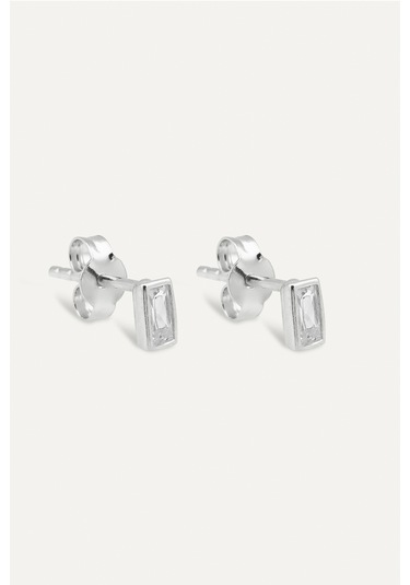 Juno Baget Küpe Rodyum