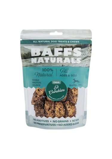 Baffs Naturals Kurutulmuş Dana Et Çubukları Köpek Ödülü 100 Gr