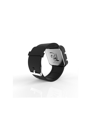 Cool Watch Saat - Siyah Led Kasa - Siyah Kayış Unisex Pembe