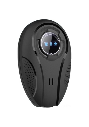 Besthome1 Sessiz Ultrasonik Fare Ve Sinek Kovucu - Bahçe-balkon-garaj İçin Etkili W28 Siyah